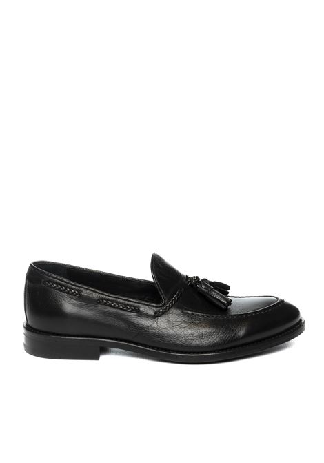 Black leather loafer JEROLD WILTON | 1161GRAINED-NERO
